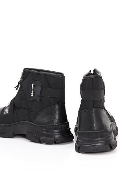 Mamito Ayakkabı Cnf 0574 Parachute Fabric Front Zipper Detail Short Boots