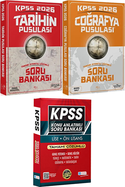 CBA Akademi 2026 KPSS Tarihin Coğrafya Pusulası Soru Bankası - Lise Önlisans ...