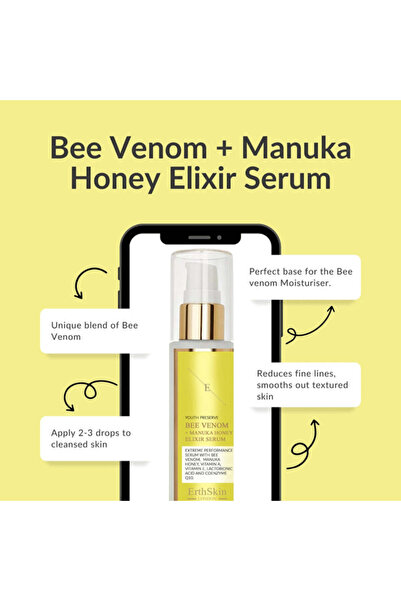 Erth Skin London Bee Venom + Honey Elixir Serum 60ml