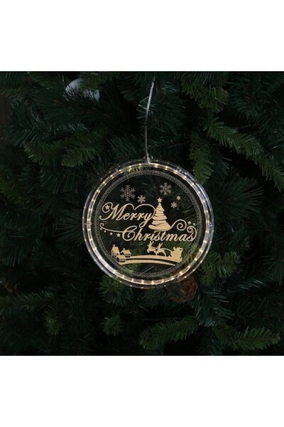 HOFF Decoratiune Merry Christmas, 36 LED-uri, lumina calda, pe baterii