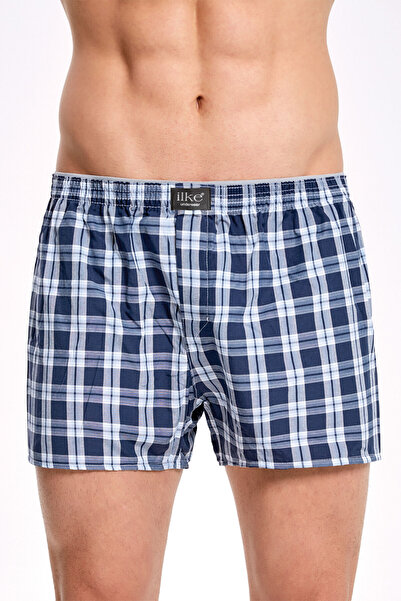 İlke 5 Pieces, Men's Poplin Boxers, Comfortable Fit, Various Plaid Patterns