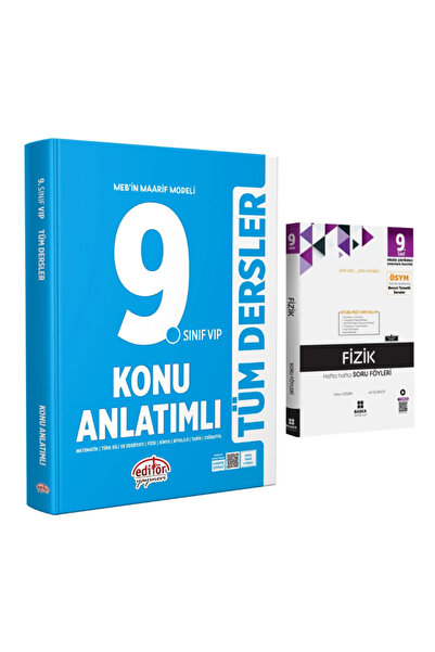 Editör Yayınevi MEB'in Maarif Modeli 9. Sınıf Tüm Dersler Konu Anlatımlı