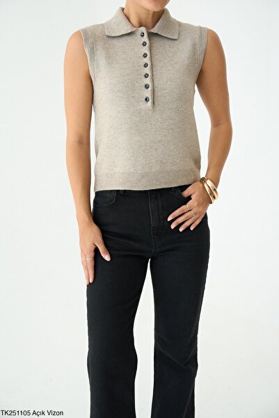 HSNGIYIM Sleeveless Sweater