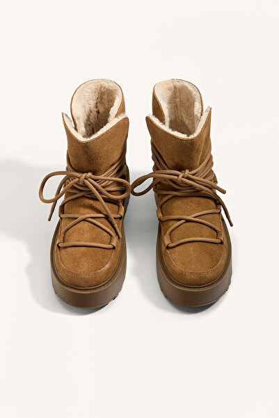 Oysho Platform süet kapaklı çizme