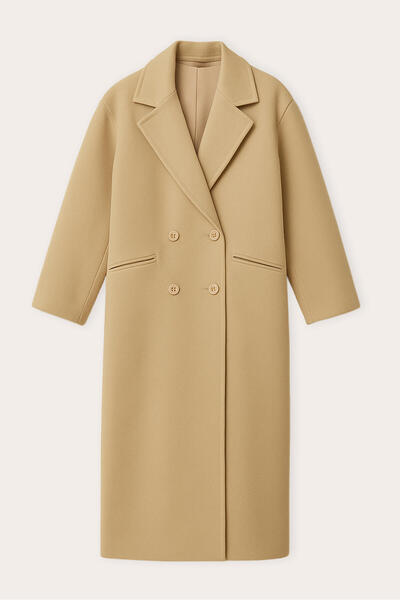 Touché Privé Kruvaze Pocketed Coat