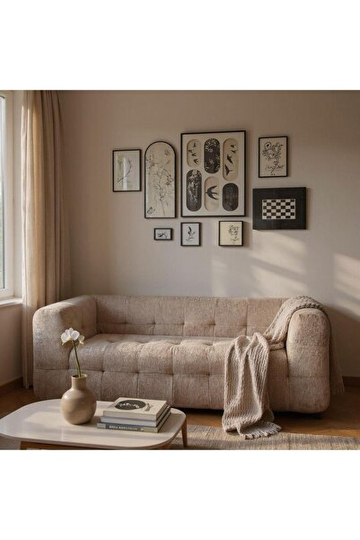 JOJO HOME Canapea Elysium, HD Foam, L x l x h: 200 x 96 x 74cm, Bej