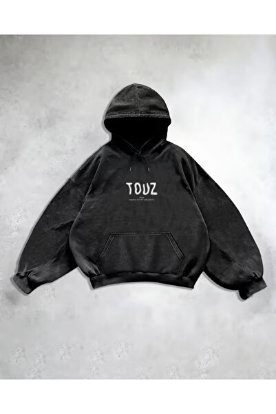 Touz Moda Φούτερ Touz Team Retro με τύπωμα Vintage με κουκούλα