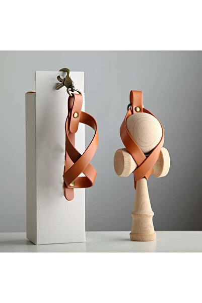 Flippy Storage Case for Kendama, Ecological Leather, Buckle with Hanging for Transportation, Keychain Model