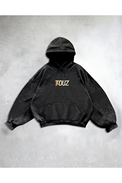 Touz Moda Φούτερ Touz Team Retro με τύπωμα Vintage με κουκούλα