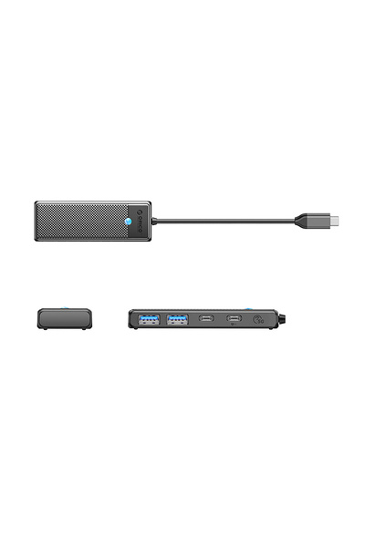 Other Hub PAPW2AC-C3 rozdzielacz USB-C na USB-A USB-C - czarny