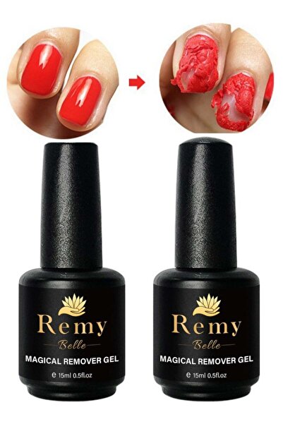 Remy Belle مزيل طلاء الأظافر الجل السحري لا يحتاج إلى نقع أو لف ورق ألومنيوم ...
