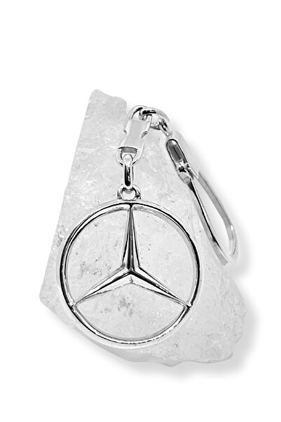 oya silver سلسلة مفاتيح فضية بشعار مرسيدس