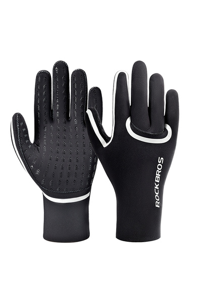 Other Rękawiczki rowerowe pełne wodoodporne rozmiar XXL - czarne