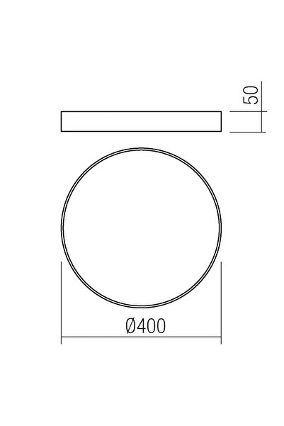 SMARTER LED ceiling light Knob 05-933, 36W, 2180lm, warm / neutral / cool light, black, modern