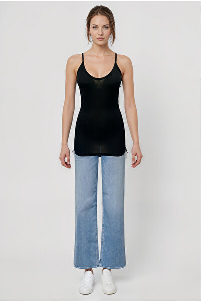 WESTMARK LONDON Black V-Neck Rope Strap Women's Top Edith