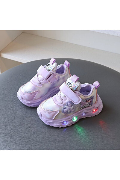 Bebelul Sneakers with lights in lilac shades - Cute Doll