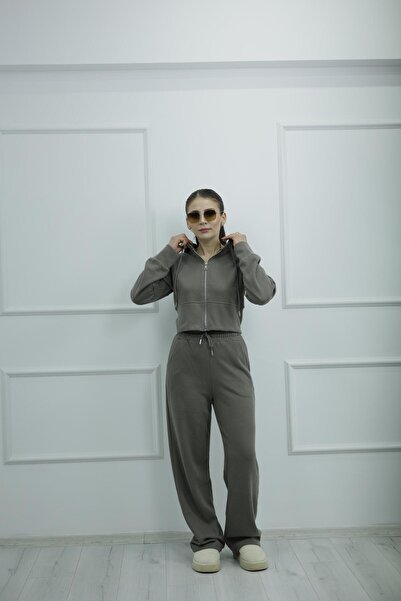 TUNAM BUTİK 2030 Zippered Hooded Thessaloniki Team Mink