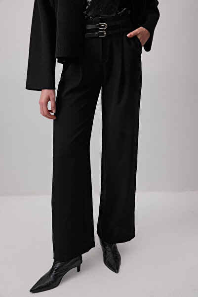 Touché Privé Double Belted Crepe Pants