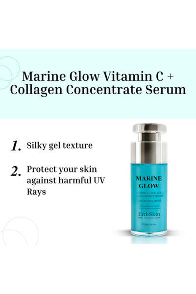 Erth Skin London Marine Glow Vitamin C + Collagen Concentrate Serum 30ml