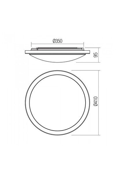 SMARTER Fizz ceiling light, chrome, LED, 35W, 2400 lumens, neutral white 4000K, IP44, D.41 cm
