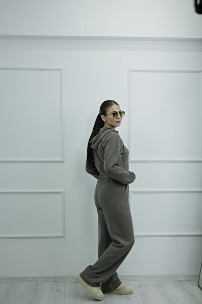 TUNAM BUTİK 2030 Zippered Hooded Thessaloniki Team Mink