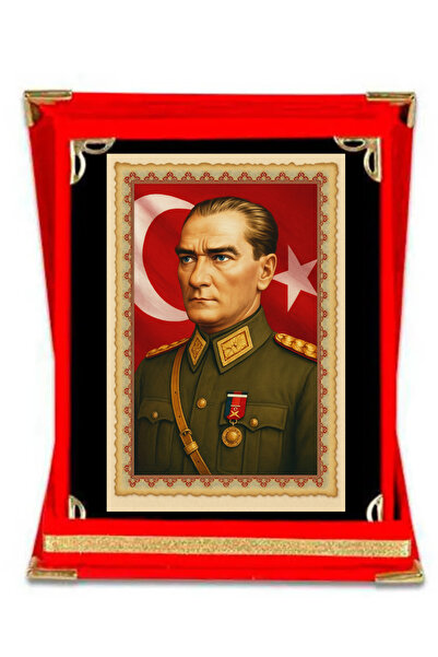 sıradışıhediyem ATATÜRK PLAKET ÖZEL PLAKET KADİFE PLAKET KİŞİYE ÖZEL PLAKET