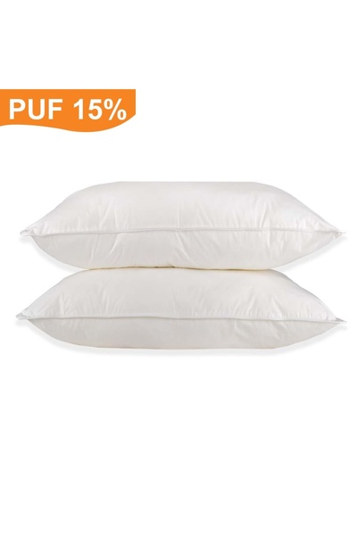 Pernador Σετ 2 μαξιλαριών με 15% πούπουλο χήνας και φτερά, 50x70 εκ., Λευκό