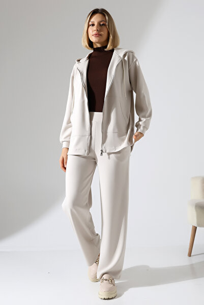 Esberin Kadın Modal Kumaş Premium Fermuarlı Alt-Üst Eşofman Takımı