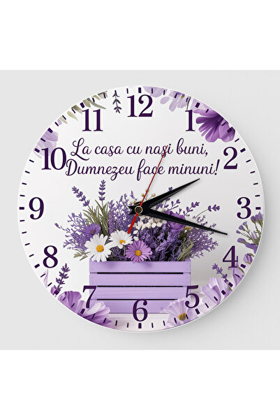 Generic Clock gift for good godparents lavender
