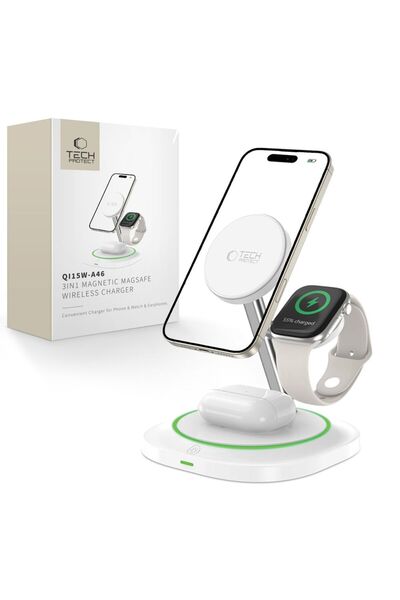 Other Ładowarka indukcyjna 3w1 face smartfona smartwatcha słuchawek Magnetic ...