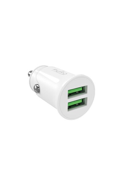 Puro Încărcător auto Puro Pro Lite 2x USB-A 10W - alb