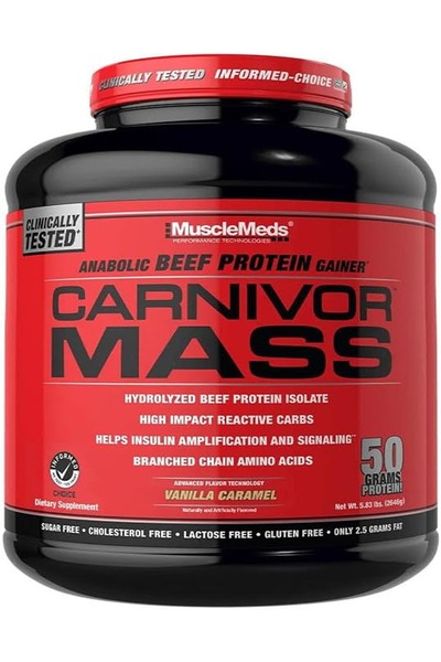 MuscleMeds carnivor Mass Vanilla Caramel 6 lbs