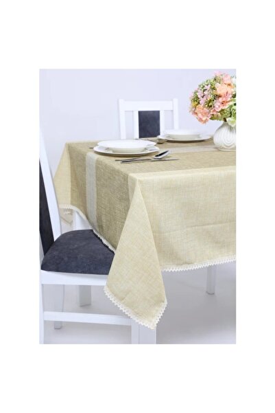 OEM Tablecloth Patricia, cotton + polyester, beige, 135 x 180 cm