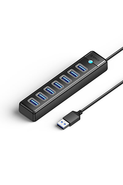 Other Pw7U-U3 7X Usb-A Usb-C 5V 3A 1m Hub Splitter - Negru