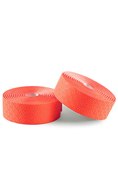 Other Owijka na kierownicę rowerową z pianki EVA wytłaczana - pomarańczowa