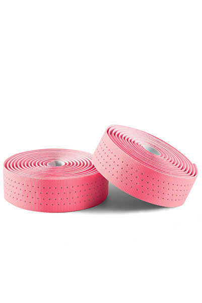 Other Owijka na kierownicę rowerową silikonowa perforowana - różowa