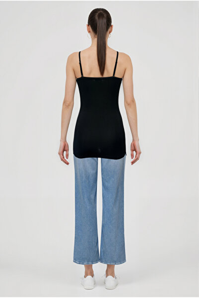 WESTMARK LONDON Black V-Neck Rope Strap Women's Top Edith