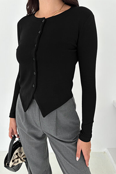 Noa Noa Γυναικεία μπλούζα με μυτερή φούστα με κουμπιά – Μοντέρνο & Αστικό Στυλ