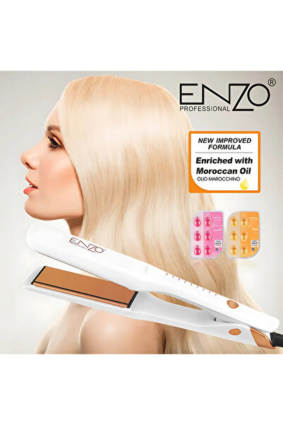 Enzo Professional ENZO EN-3206 Salon Hair Straightener LED Display & Temperature Control for Damage-Free Styling