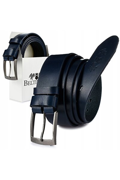 Other Curea din piele Beltimore bleumarin pentru pantaloni, grain 120