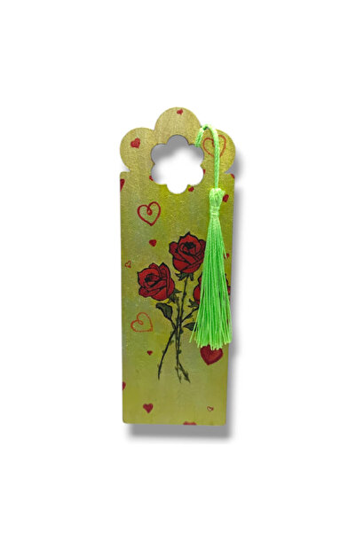 Lucille Craftshop Hand-painted bookmark with acrylics - Roses