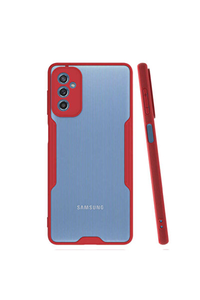 Aden غطاء حماية متوافق مع هاتف Galaxy M52 - أحمر