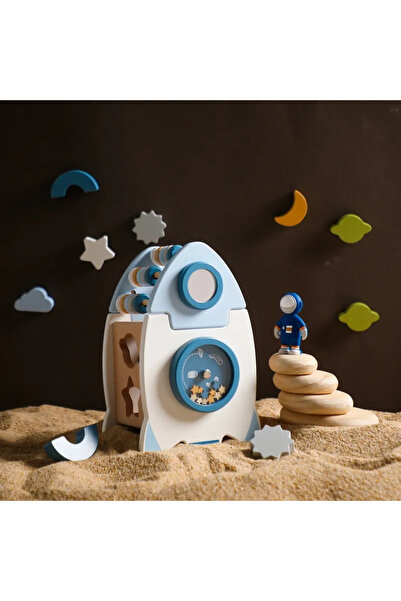 Mellow Kids Jucărie educativă Montessori Mellowkids - Nava spațială 5 în 1