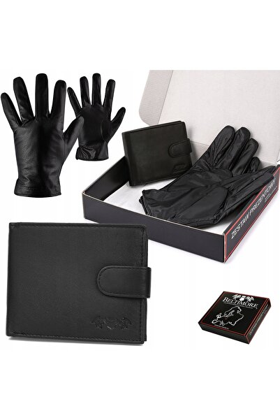 Other Set portofel din piele pentru bărbați Beltimore cu mănuși