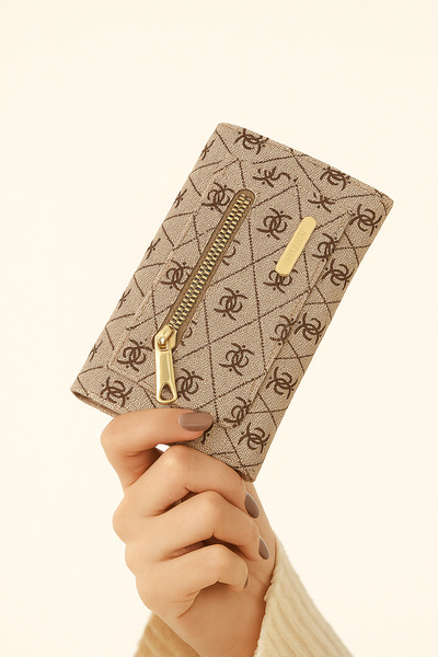 ZEKTON Cream Women's Wallet: Elegant Details, Maximum Functionality