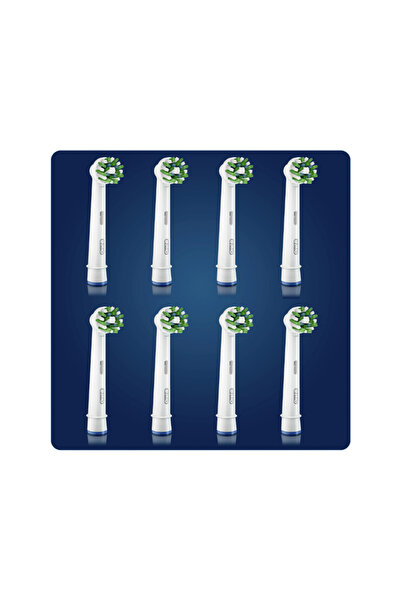 Oral-B Cross Action electric toothbrush refills, CleanMaximiser Technology, 8 pcs