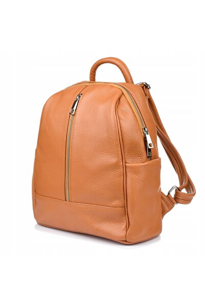 Other Leather Backpack A4 women's roomy solid Italian premium large solid leather