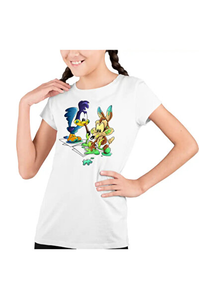 OEM Tricou Copii Fete Coiotul Strutul Bebelusi Deseneaza