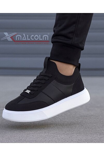 Malcolm Luxury Unisex Siyah Beyaz Spor Ayakkabı
