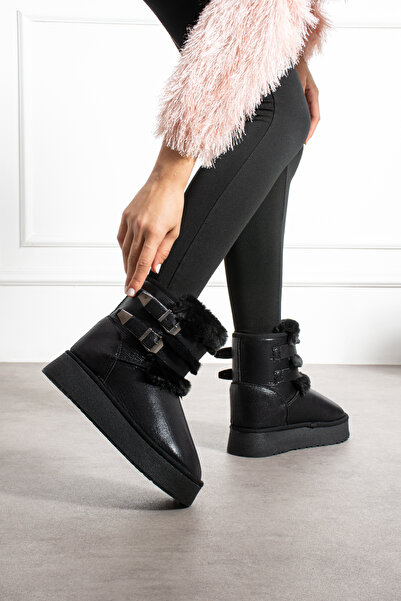 pasyone Μαύρες γυναικείες κομψές καθημερινές μπότες